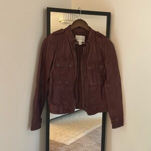 Genuine leather jacket. Nordstrom brand Hinge.